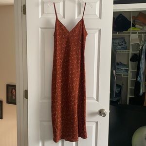 calf length floral dress